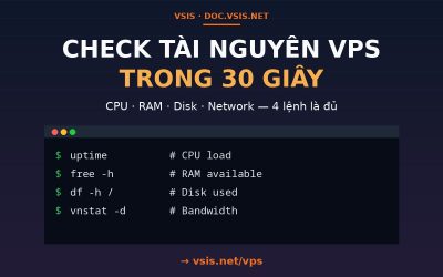 Check tài nguyên VPS trong 30 giây