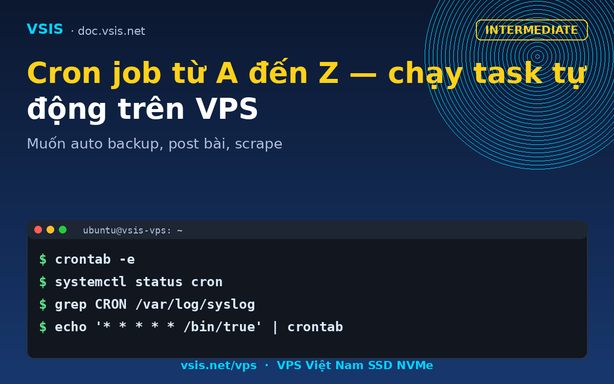 Cron job từ A đến Z — chạy task tự động trên VPS