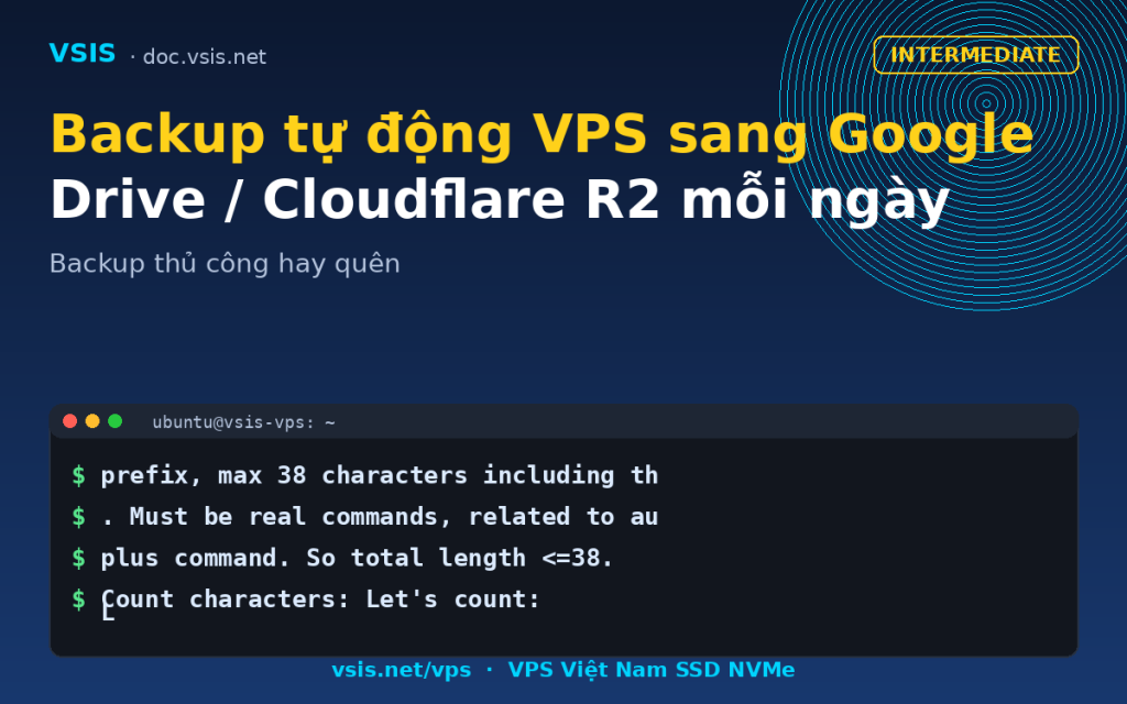 Backup tự động VPS sang Google Drive / Cloudflare R2 mỗi ngày
