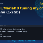 MySQL/MariaDB tuning my.cnf cho VPS nhỏ (1-2GB)