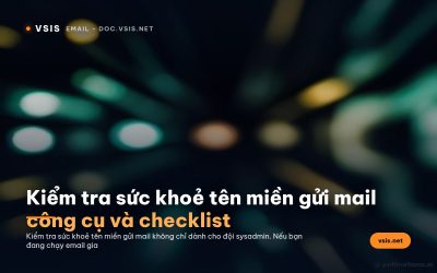 Kiểm tra sức khoẻ tên miền gửi mail: công cụ và checklist