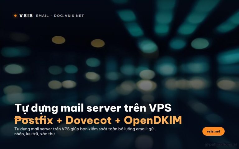 Tự dựng mail server trên VPS: Postfix + Dovecot + OpenDKIM