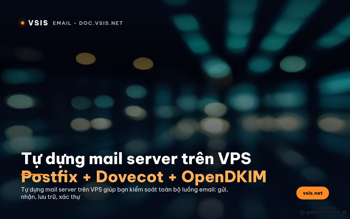 Tự dựng mail server trên VPS: Postfix + Dovecot + OpenDKIM